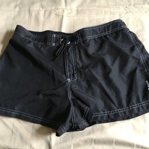 Black board shorts